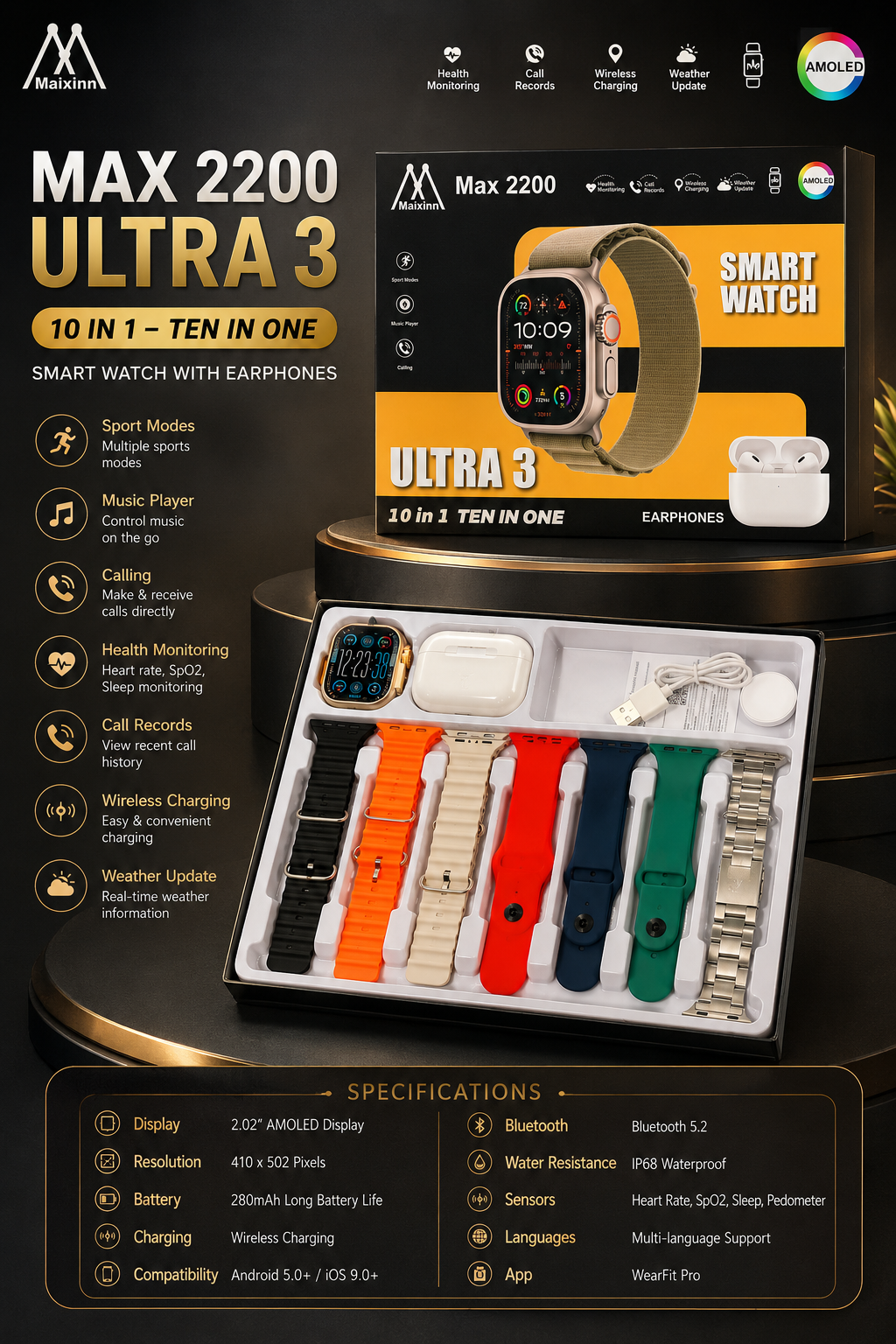 ULTRA WATCH WITH AIRPODS