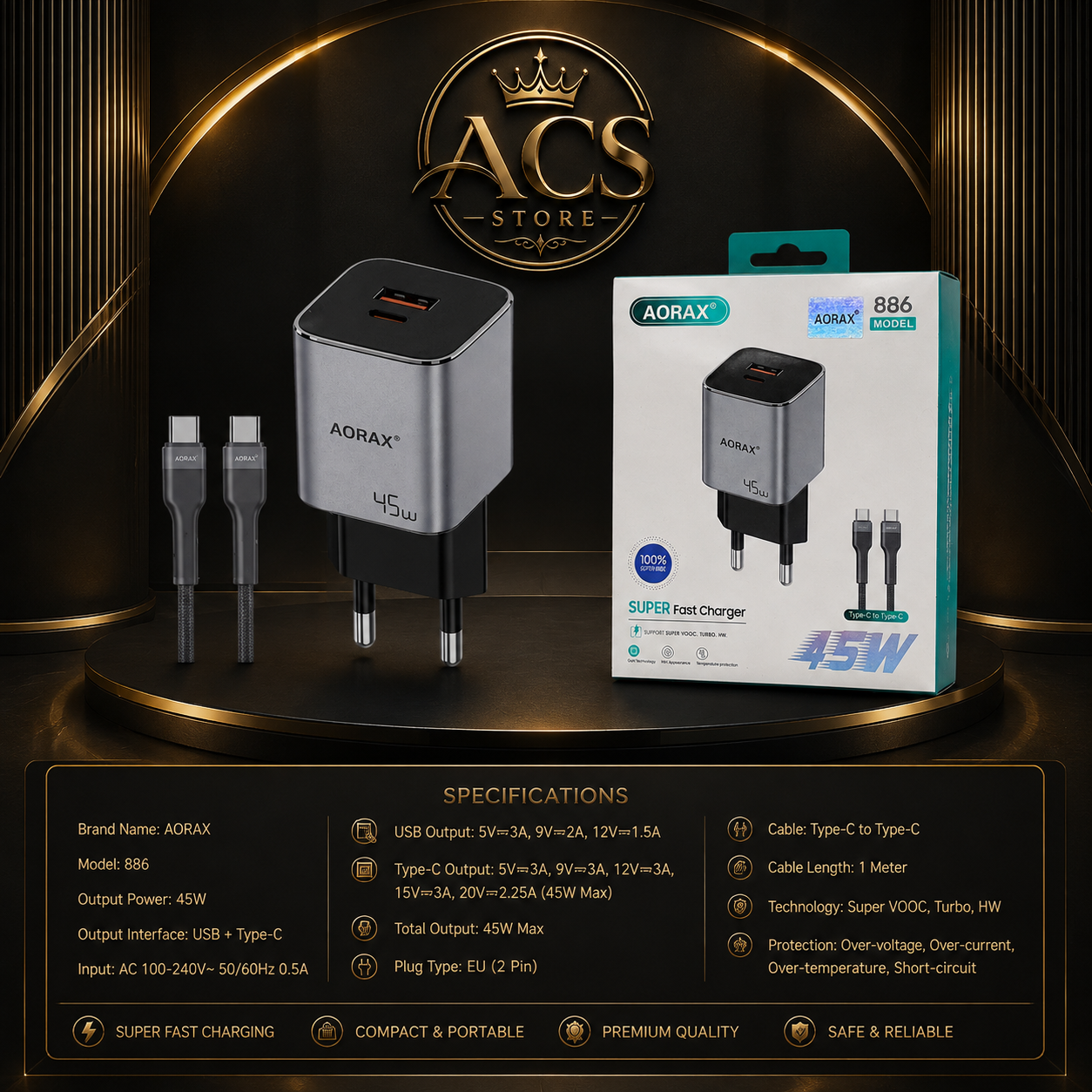 45watt AORAX PAIR BRANDING ITOM