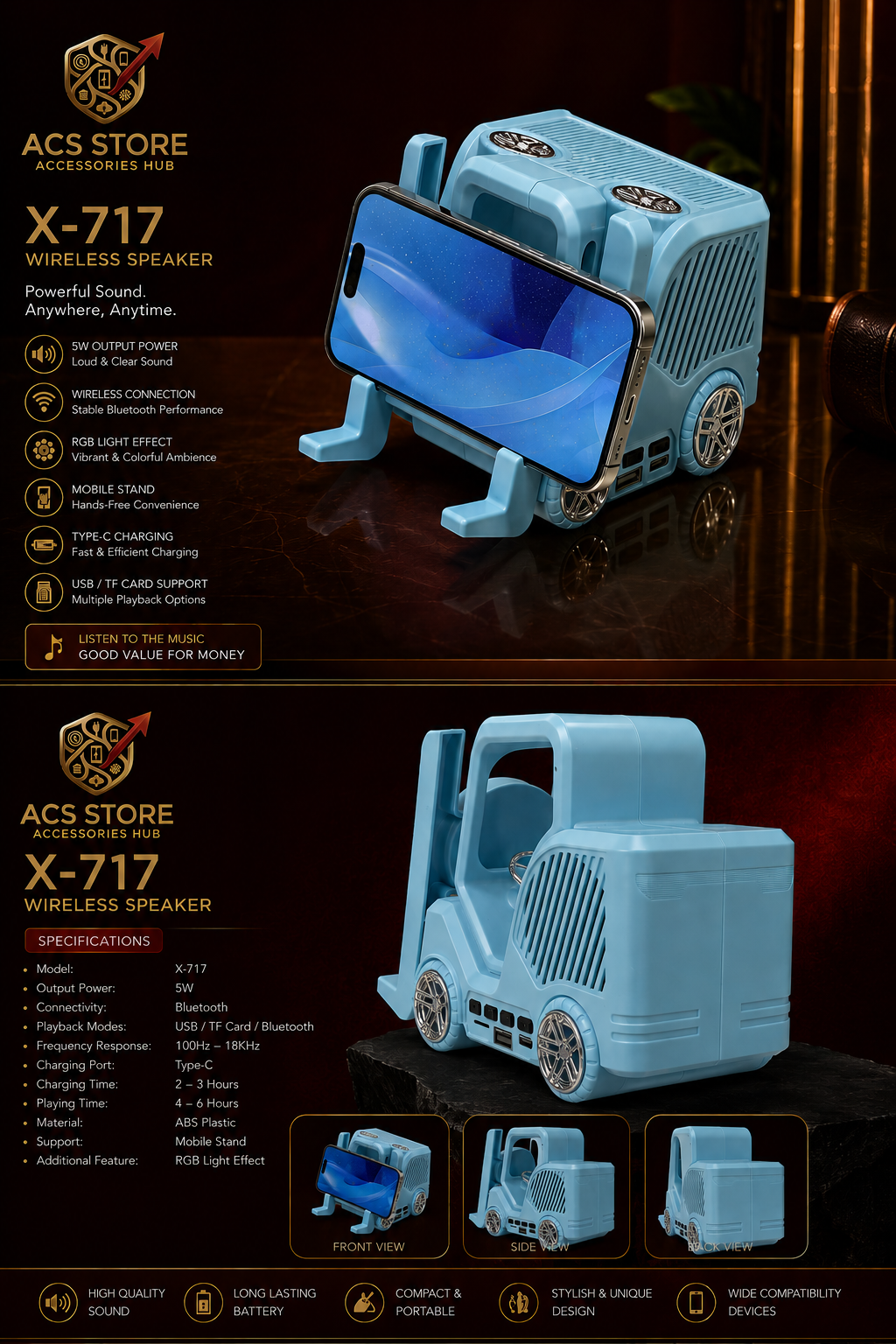 CAR STYLE SPEAKER 😚