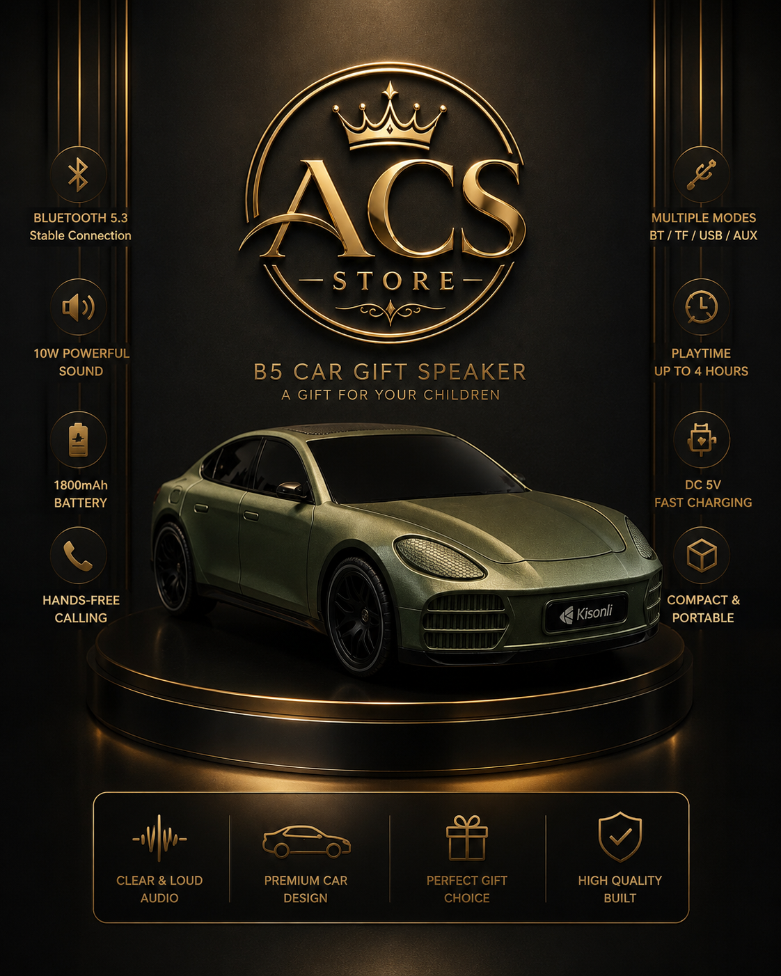Car style speaker ✈️
