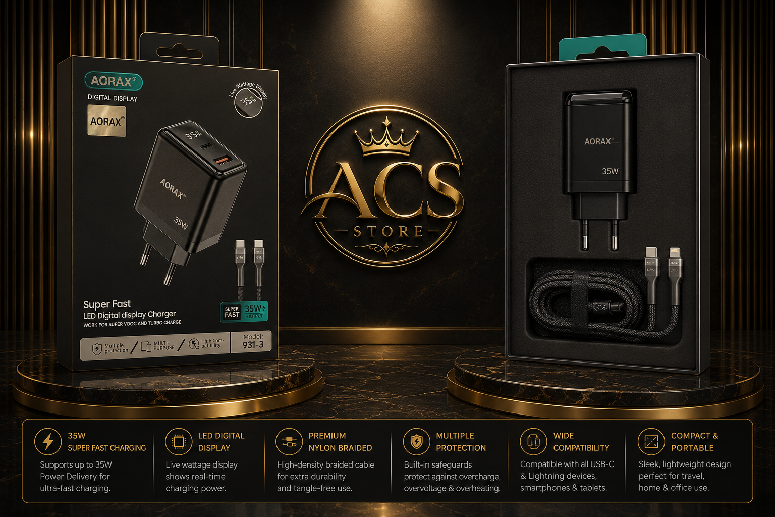 BRANDED DISPLAY CHARGER
